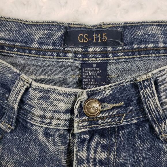 GS 115 size 18 boys distressed acid wash jeans - Picture 2 of 10